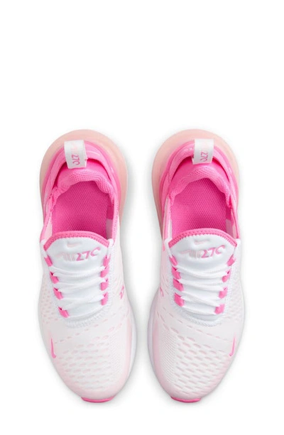 Shop Nike Kids' Air Max 270 Sneaker In White/ Playful Pink/ Pink Foam