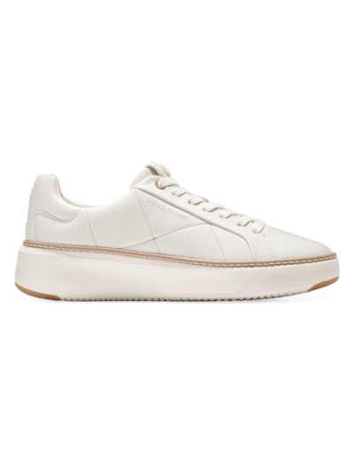 Shop Cole Haan Women's Grandpro Topspin Quilted Leather Sneakers In Ivory
