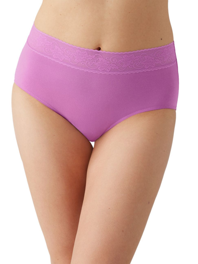 Shop Wacoal Women's Comfort Touch Floral Lace Brief In First Bloom