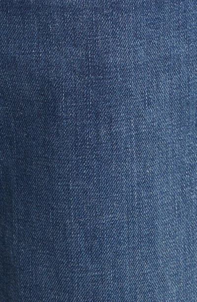 Shop Closed Stover-x Yoke Detail Jeans In Dark Blue