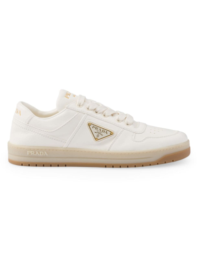 Shop Prada Women's Downtown Nappa Leather Sneakers In White