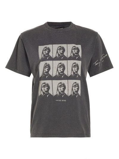 Shop Anine Bing Women's Hudson Tee X To X Brigitte Bardot Film T-shirt In Washed Black