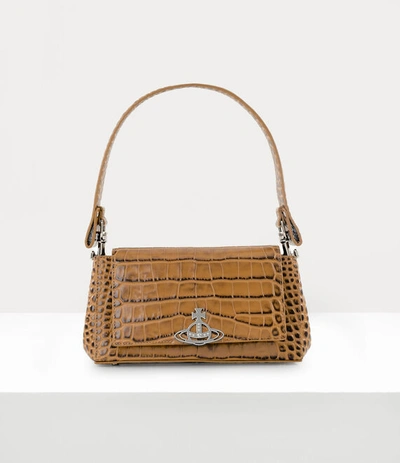 Shop Vivienne Westwood Hazel Medium Handbag In Tan