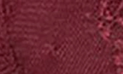 Edikted Spice Cutout Sheer Lace Camisole In Burgundy