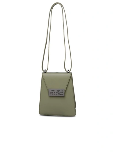 Shop Mm6 Maison Margiela Green Leather Bag