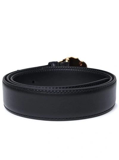 Shop Versace Black Leather Belt