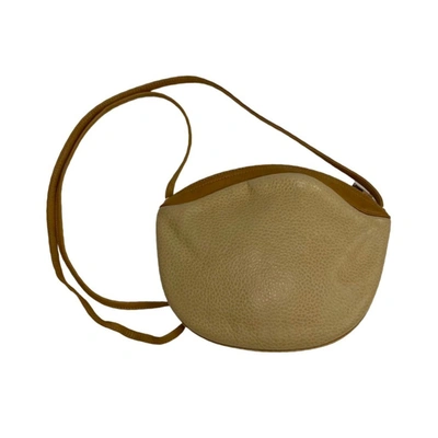 Shop Dior Beige Leather Shopper Bag ()