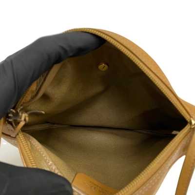 Shop Dior Beige Leather Shopper Bag ()