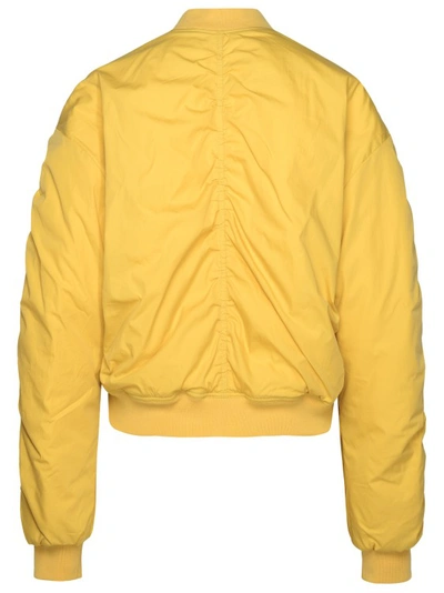 Shop Isabel Marant Étoile Bessime Bomber Jacket In Yellow Cotton Blend