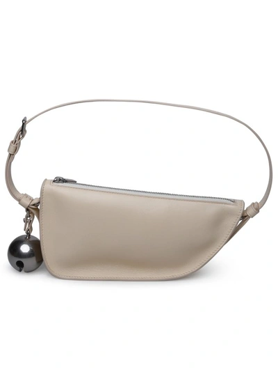 Shop Burberry Ivory Leather Bag In Neutrals