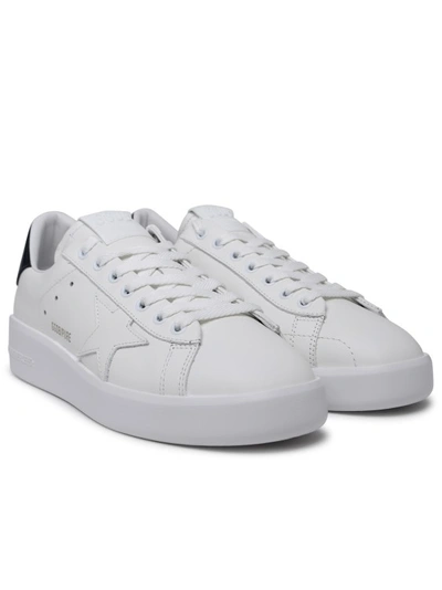 Shop Golden Goose Purestar' White Calf Leather Sneakers