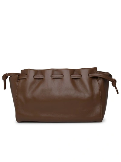 Shop Mansur Gavriel Small Bloom Shoulder Bag In Brown Leather In Black