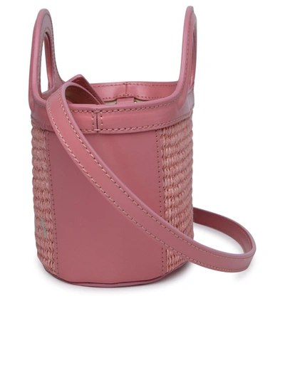Shop Marni Pink Leather Blend Bag