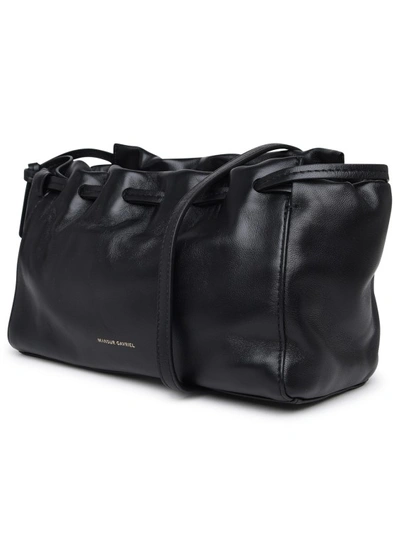 Shop Mansur Gavriel Small Bloom Shoulder Bag In Black Leather