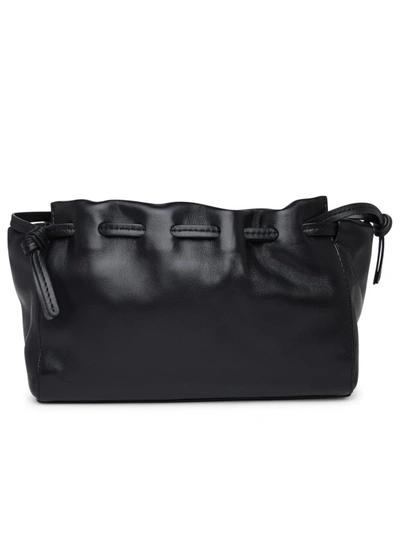 Shop Mansur Gavriel Small Bloom Shoulder Bag In Black Leather