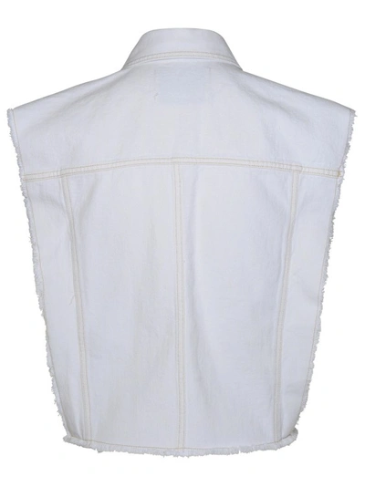 Shop Isabel Marant Étoile Tyra Jeans Vest In White