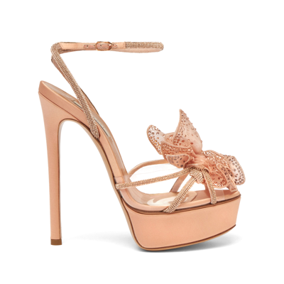 Casadei Flora Orchidea - Woman Platforms Light Peach 38 In Light Peach