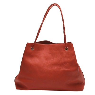 Shop Gucci Orange Leather Tote Bag ()