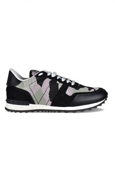 Valentino Camouflage Rockrunner Low-top Sneakers