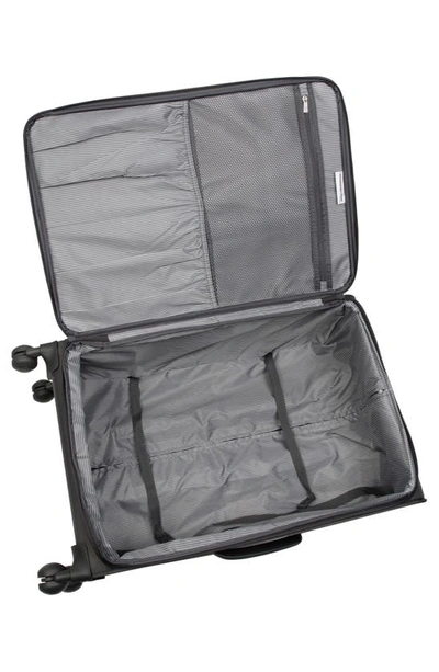 Shop It Luggage Lustrous 27-inch Softside Spinner Luggage In Charcoal