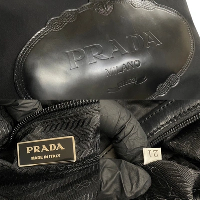 Shop Prada Black Synthetic Shoulder Bag ()