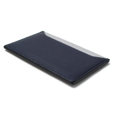 Shop Prada Navy Leather Wallet  ()