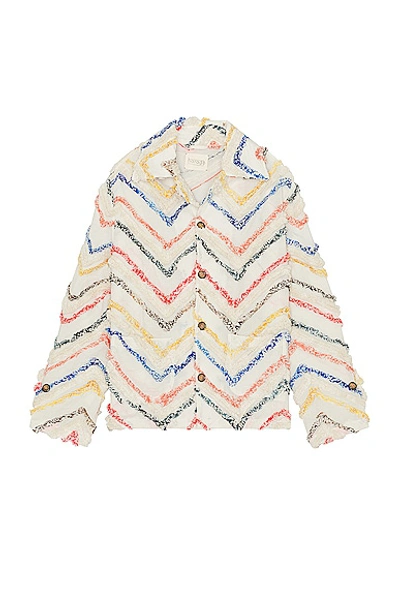 Shop Harago Chenille Embroidered Jacket In Multi