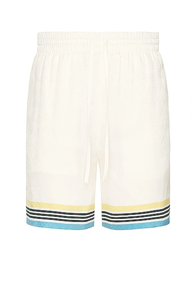 Shop Casablanca Silk Shorts With Drawstrings In Casa Way