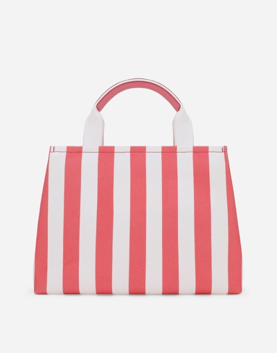 Dolce & Gabbana Printed Canvas Bag In Multicolor