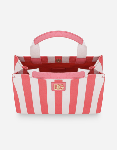 Dolce & Gabbana Printed Canvas Bag In Multicolor