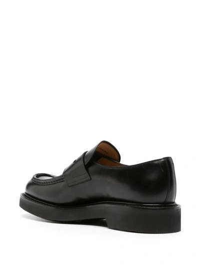 Shop Church's Leather Moccasins In Black