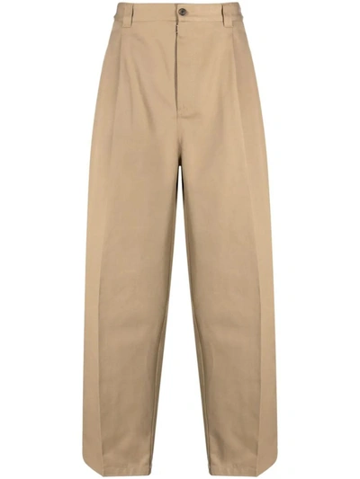 Shop Maison Margiela X Pendleton Checked Trousers In Nude & Neutrals