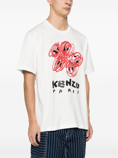 Shop Kenzo Drawn Varsity T-shirt