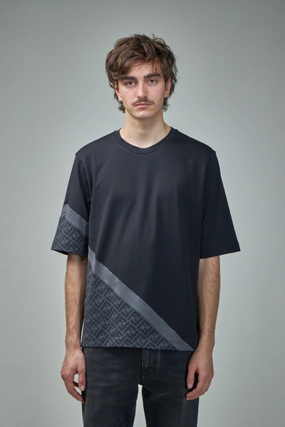 Shop Fendi Diagonal Jersey T-shirt