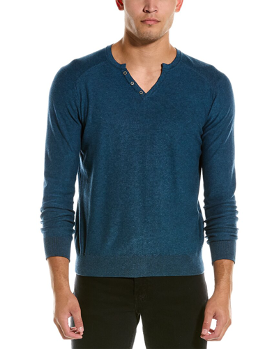 Shop Raffi Reversible Henley In Grey