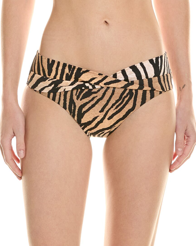 Shop Pq Swim Maya Modest Bikini Bottom In Brown