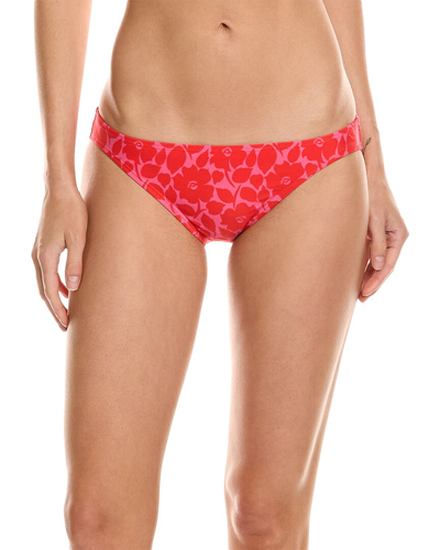 Shop Kate Spade New York Classic Bikini Bottom In Red