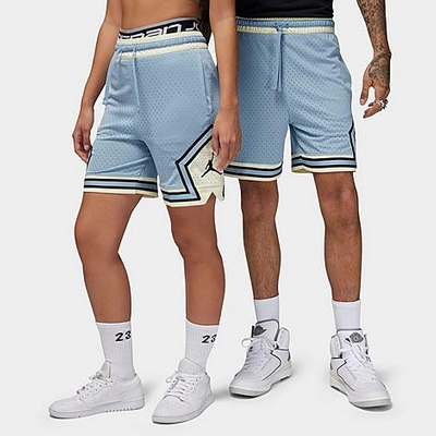 Shop Nike Jordan Men's Dri-fit Sport Diamond Basketball Shorts In Blue Grey/coconut Milk/black