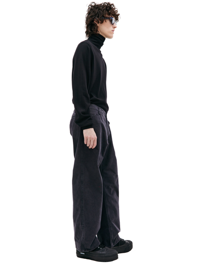 Shop Children Of The Discordance Embroidered Straight Jeans In Black