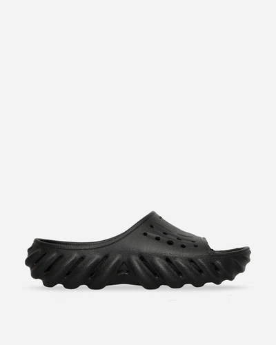 Shop Crocs Echo Slides In Black