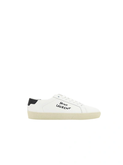 Shop Saint Laurent Sneakers In Blanc Optique/nero