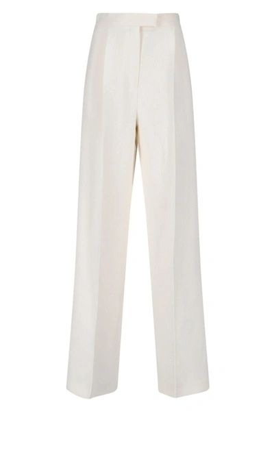 Shop Fendi Back Dart Straight Trousers In Default Title