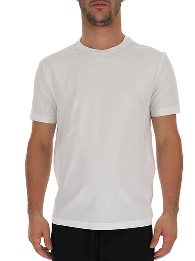 Shop Prada Crewneck Fitted T-shirt In White