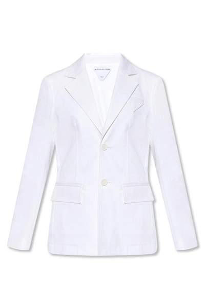 Shop Bottega Veneta Single-breasted Blazer In White