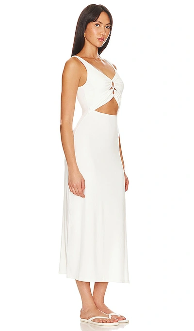 L*space Camille Front Loop Cutout Midi Dress In Cream In Cream