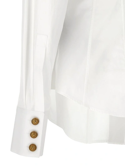 Shop Balmain 'wester' Shirt In White