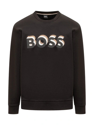 Shop Hugo Boss Boss Soleri 07 Jersey In Black