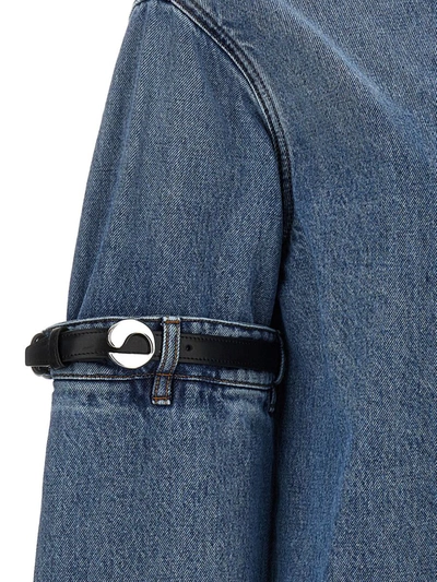 Shop Coperni 'hybrid Denim' Jacket In Blue