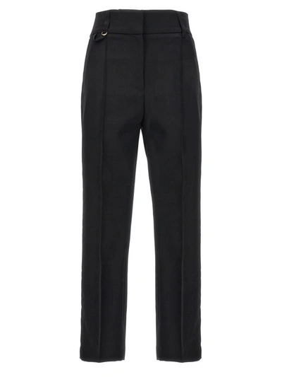 Shop Jacquemus 'le Pantalon Court' Pants In Black