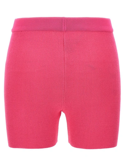 Shop Jacquemus 'le Short Pralu' Cyclist In Fuchsia